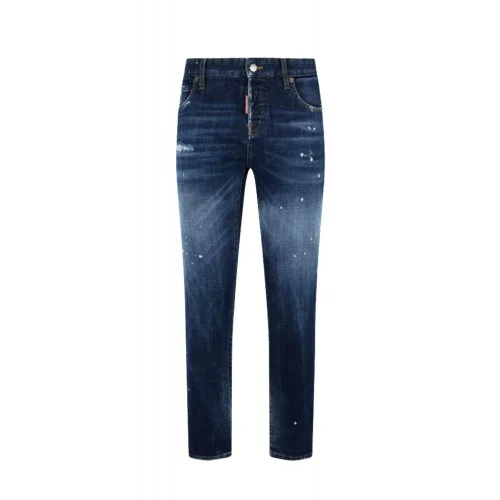Jeans DSQUARED2, Medium Red Spots Wash Teddy Jeans