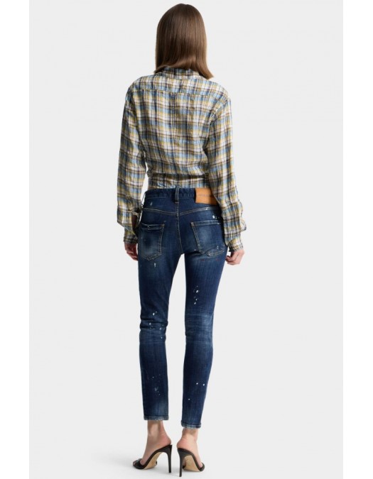 Jeans DSQUARED2, Medium Red Spots Wash Teddy Jeans - S75LB1153S30664470