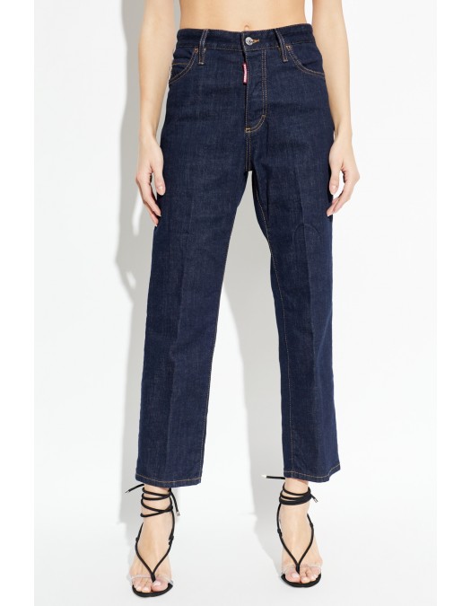 Blugi DSQUARED2, Dsquared2 NAVY BLUE ‘Boston’ jeans - S75LB1157S30664470