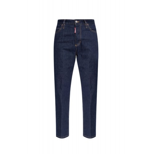 Blugi DSQUARED2, Dsquared2 NAVY BLUE ‘Boston’ jeans