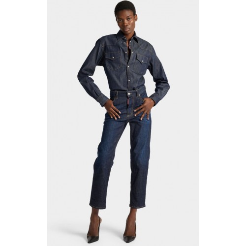 Jeans DSQUARED2, Dark Urban Boston Jeans, Bleumarin