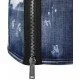 Fusta Dsquared, Cu fermoar atasat, Denim - S75MA0767S30342470 Fusta Dsquared, Cu fermoar atasat, Denim - S75MA0767S30342470