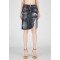 Fusta Dsquared2, RAW CUT Midi, Gri