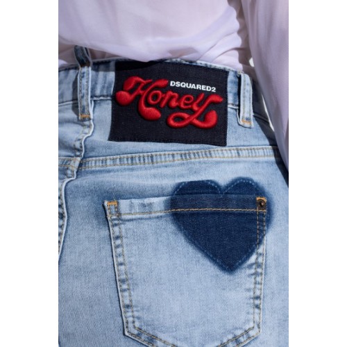 Pantaloni scurti DSQUARED2, LIGHT BLUE HIGH Pantaloni scurti DSQUARED2, LIGHT BLUE HIGH