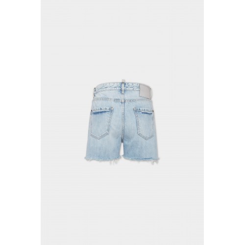 BLUGI DSQUARED2, Light Palm Beach Wash 642 Shorts, Blue