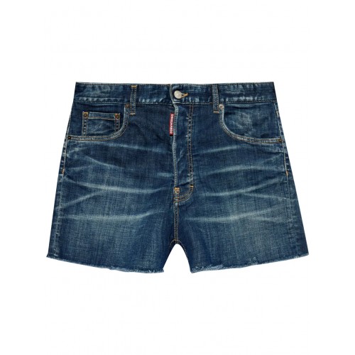 BLUGI DSQUARED2, Denim Shorts, Indigo Blue