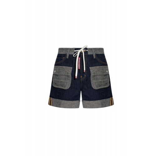 Pantaloni scurti DSQUARED2,  Cargo  shorts, Bleumarin