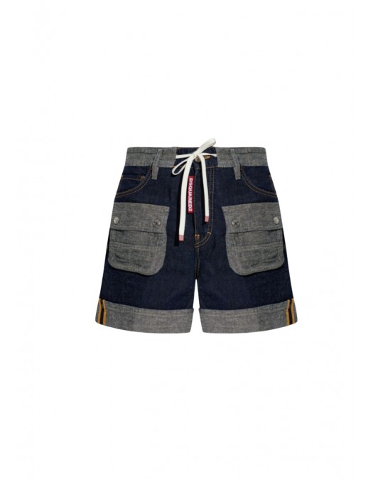 Pantaloni scurti DSQUARED2,  Cargo  shorts, Bleumarin - S75MU0519D30034470