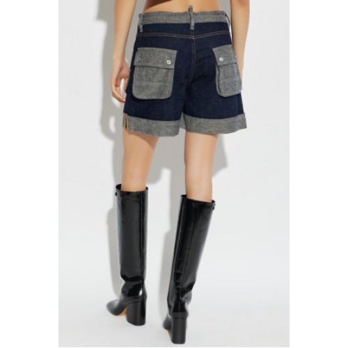 Pantaloni scurti DSQUARED2,  Cargo  shorts, Bleumarin