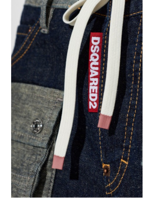 Pantaloni scurti DSQUARED2,  Cargo  shorts, Bleumarin - S75MU0519D30034470