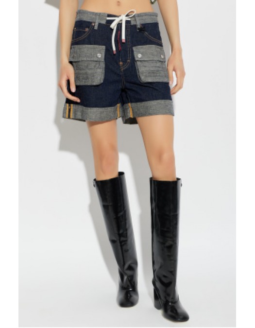 Pantaloni scurti DSQUARED2,  Cargo  shorts, Bleumarin - S75MU0519D30034470