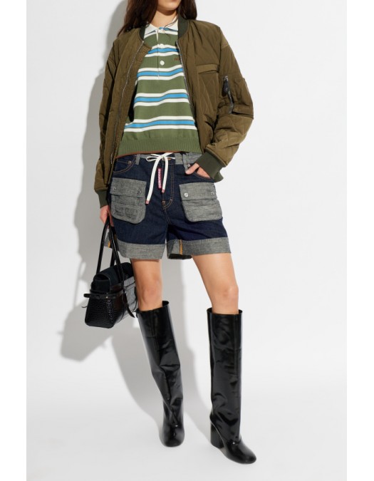 Pantaloni scurti DSQUARED2,  Cargo  shorts, Bleumarin - S75MU0519D30034470