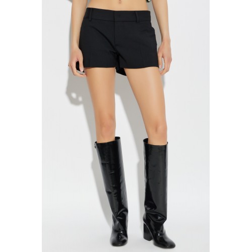 Pantaloni scurti DSQUARED2, Wool shorts, Negru