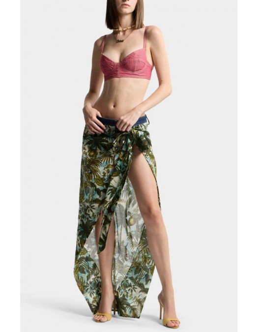 Sutien DSQUARED2, Oxford Denim Tiki Bra - S75NC1123D30026309