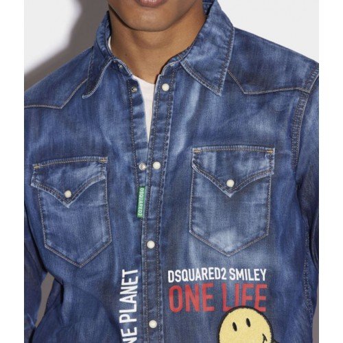 Camasa DSQUARED2, S78DM0031S30341470, Blue