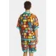 Camasa DSQUARED2, Summer Lovers, Drop Shoulder Printed Bowling, Multicolor - S78DM0042D35292001S Camasa DSQUARED2, Summer Lovers, Drop Shoulder Printed Bowling, Multicolor - S78DM0042D35292001S