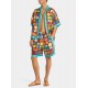 Camasa DSQUARED2, Summer Lovers, Drop Shoulder Printed Bowling, Multicolor - S78DM0042D35292001S Camasa DSQUARED2, Summer Lovers, Drop Shoulder Printed Bowling, Multicolor - S78DM0042D35292001S
