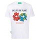 Tricou DSQUARED2, One Life, One Planet, Alb - S78GD0066S24427100