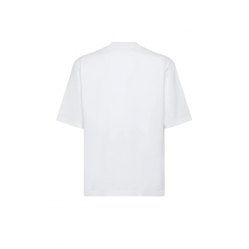 Tricou DSQUARED2, Summer Lovers, Loose Fit Colourful Logo, White Tricou DSQUARED2, Summer Lovers, Loose Fit Colourful Logo, White