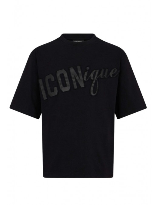 Tricou DSQUARED2, ICONique Loose Fit T-Shirt, Black - S78GD0118D20033900