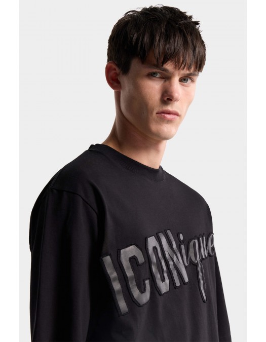 Tricou DSQUARED2, ICONique Loose Fit T-Shirt, Black - S78GD0118D20033900