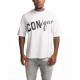 Tricou DSQUARED2, ICONique Loose Fit T-Shirt, Dirty Alb - S78GD0118D20033962