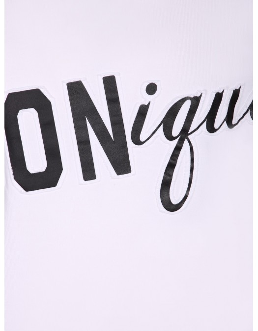 Tricou DSQUARED2, ICONique Loose Fit T-Shirt, Dirty Alb - S78GD0118D20033962