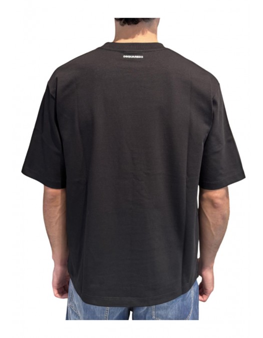 Tricou DSQUARED2, Iconique Loose Fit Tee - S78GD0121D20033900