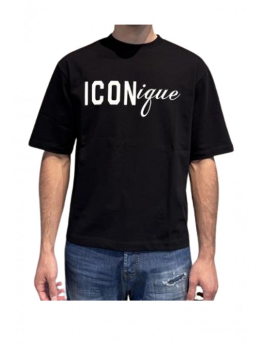 Tricou DSQUARED2, Iconique Loose Fit Tee - S78GD0121D20033900
