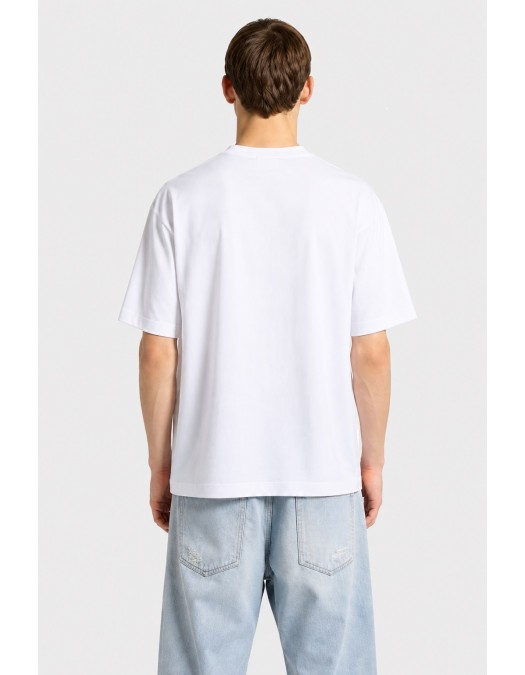 Tricou DSQUARED2, Iconique-print T-shirt, Alb - S78GD0123D20106100