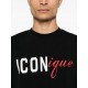 Tricou DSQUARED2, Iconique-print T-shirt, Negru - S78GD0123D20106900