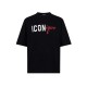 Tricou DSQUARED2, Iconique-print T-shirt, Negru - S78GD0123D20106900