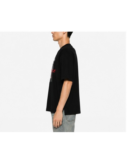 Tricou DSQUARED2, Iconique-print multicolor T-shirt, Negru - S78GD0124D20106900