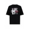 Tricou DSQUARED2, Iconique-print multicolor T-shirt, Negru