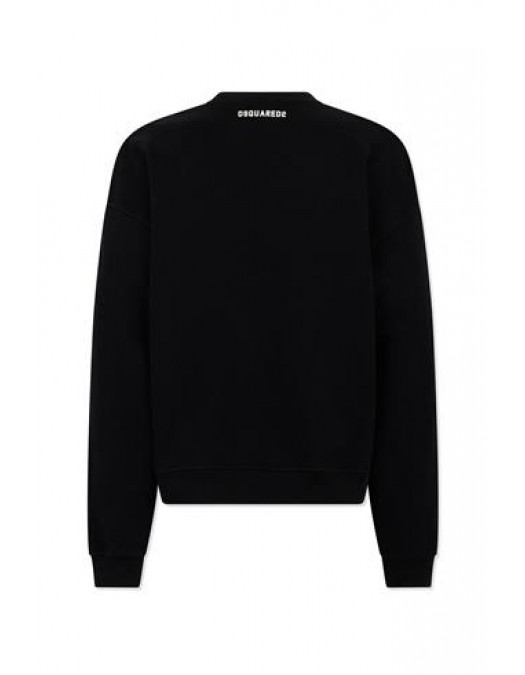 Bluza DSQUARED2, Iconique logo-print sweatshirt, Negru - S78GU0091D25029900