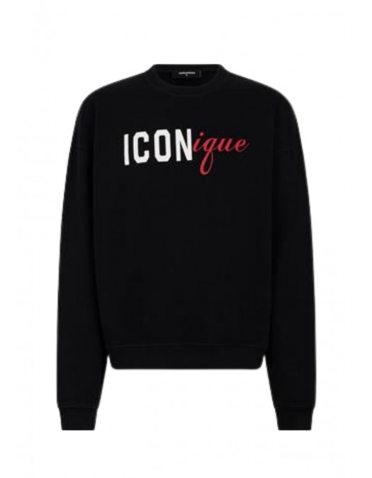 Bluza DSQUARED2, Iconique logo-print sweatshirt, Negru - S78GU0091D25029900