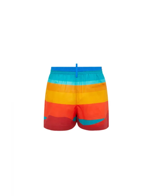 SHORT DSQUARED2, Summer Lovers Sunset, Multicolor - S78MU0058D35279001S SHORT DSQUARED2, Summer Lovers Sunset, Multicolor - S78MU0058D35279001S