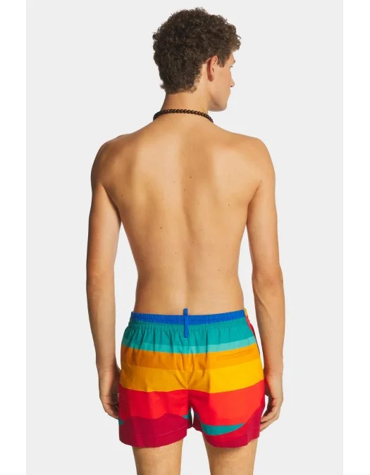 SHORT DSQUARED2, Summer Lovers Sunset, Multicolor - S78MU0058D35279001S SHORT DSQUARED2, Summer Lovers Sunset, Multicolor - S78MU0058D35279001S
