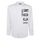 Camasa Dsquared2, Icon Frontal, White - S79DL0009100