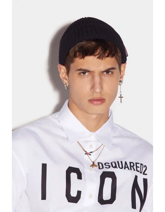 Camasa DSQUARED2 ICON, Bumbac, Logo ICON Negru S79DL0026S36275100 - S79DL0026S36275100 Camasa DSQUARED2 ICON, Bumbac, Logo ICON Negru S79DL0026S36275100 - S79DL0026S36275100