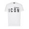 Tricou DSQUARED2, Cool Fit, Black Logo Insert, White