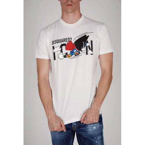 Tricou Dsquared2, Imprimeu frontal colorat, S79GC0012S23009100