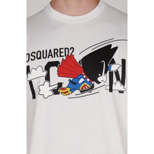 Tricou Dsquared2, Imprimeu frontal colorat, S79GC0012S23009100