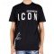 Tricou Dsquared2, Ibrahimovic, Negru S79GC0024S23009900