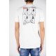 Tricou Dsquared2, Ibrahimovic, Cu print pe spate, Alb - S79GC0026S23009100 Tricou Dsquared2, Ibrahimovic, Cu print pe spate, Alb - S79GC0026S23009100