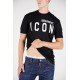 Tricou Dsquared2, Ibrahimovic, Cu print pe spate, Negru - S79GC0026S23009900 Tricou Dsquared2, Ibrahimovic, Cu print pe spate, Negru - S79GC0026S23009900