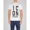 Tricou DSQUARED2, Insertie Icon Neagra, Alb