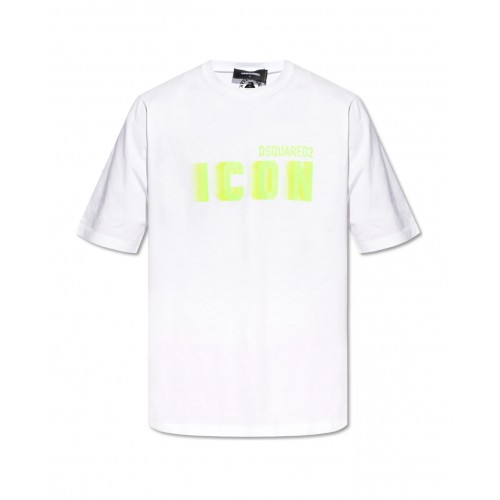 TRICOU DSQUARED2, Icon Blur, White Loose Fit S79GC0081S23009968X TRICOU DSQUARED2, Icon Blur, White Loose Fit S79GC0081S23009968X