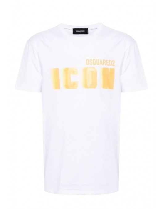 TRICOU DSQUARED2, Icon Blur, Alb, Loose Fit - S79GC0081S23009969X TRICOU DSQUARED2, Icon Blur, Alb, Loose Fit - S79GC0081S23009969X