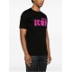 TRICOU DSQUARED2, Icon Blur, Black Pink Loose Fit - S79GC0081S23009970X